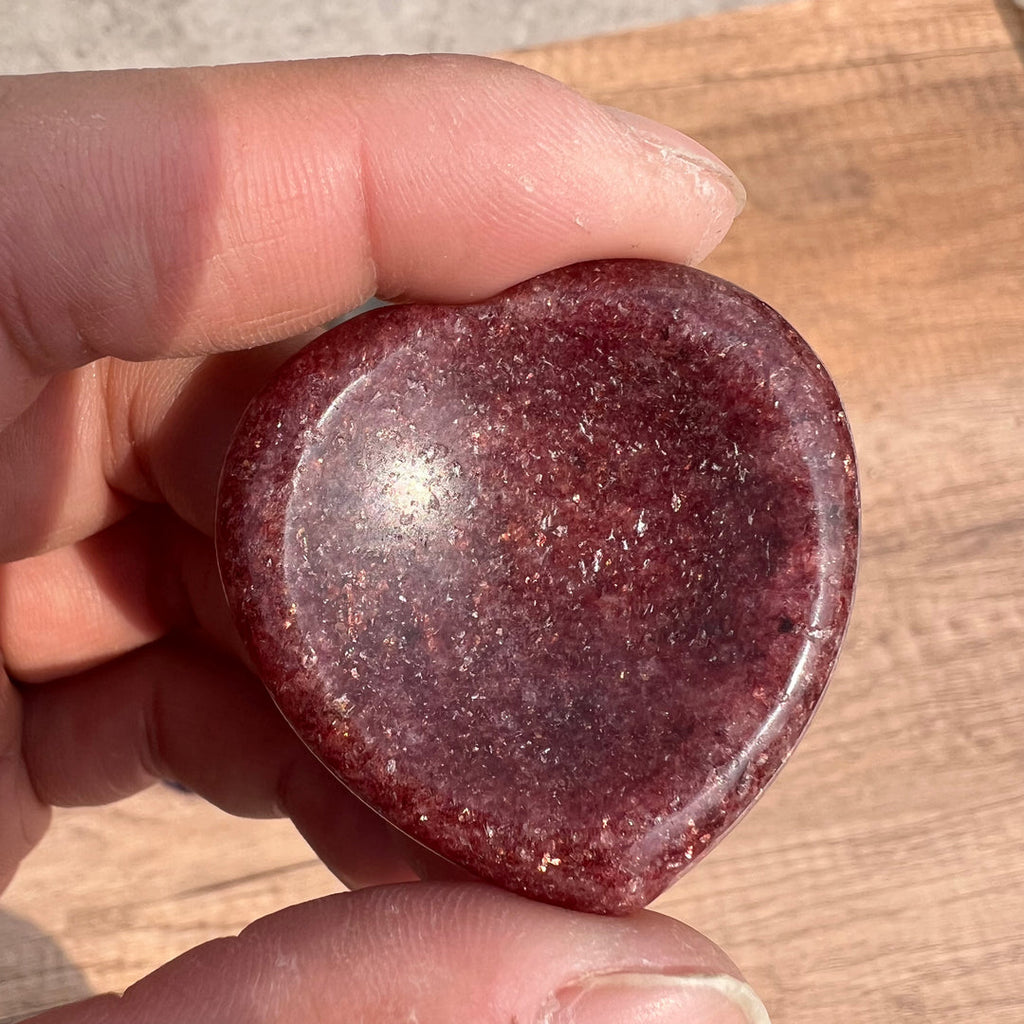 Heart Shaped Crystal Worry Stone