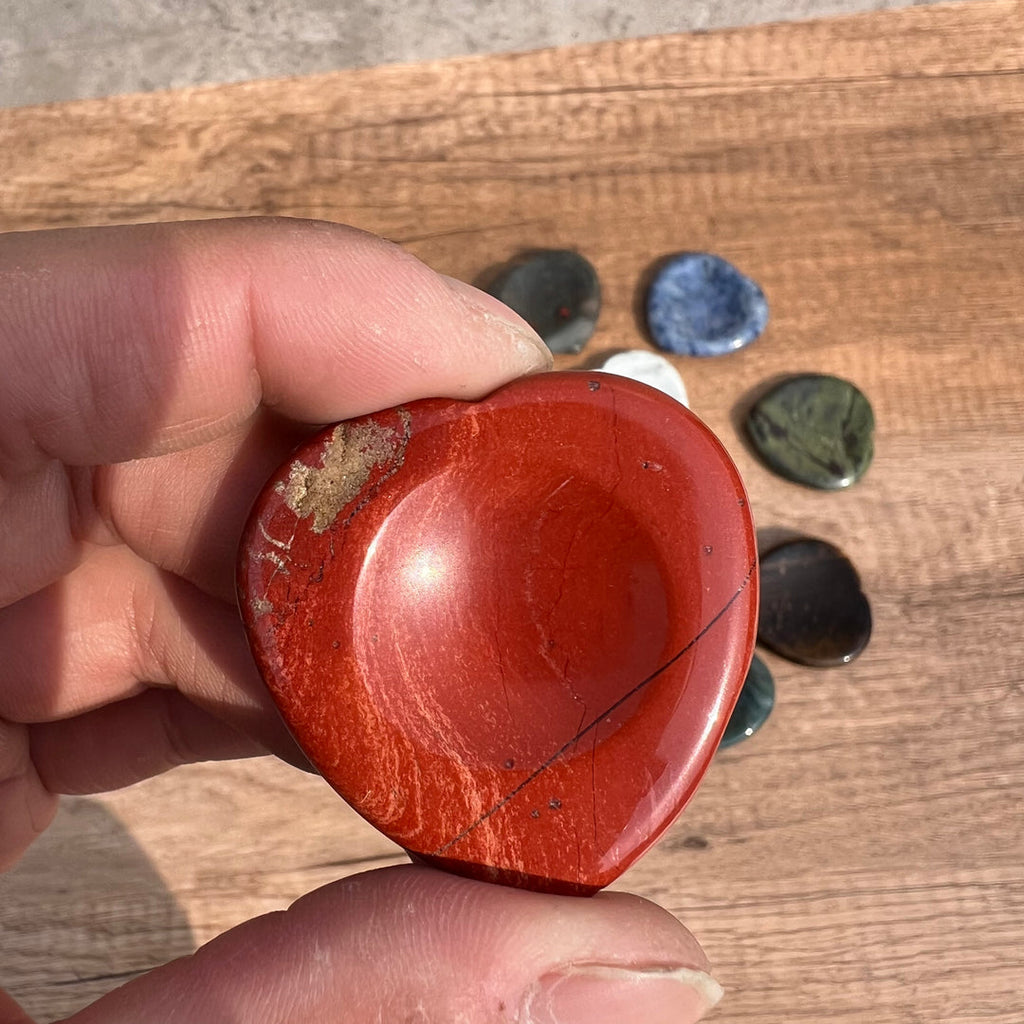 Heart Shaped Crystal Worry Stone