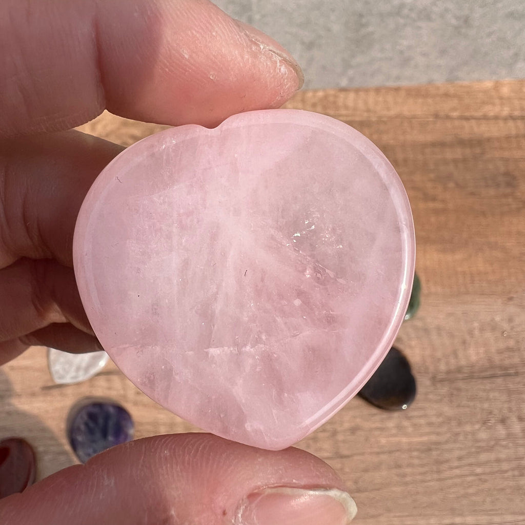 Heart Shaped Crystal Worry Stone