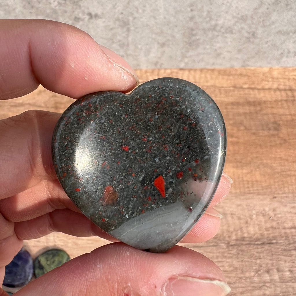 Heart Shaped Crystal Worry Stone