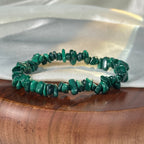 Natural Gemstone Elastic Stretch Crystal Mixed Chips Bracelet Bracelet