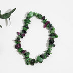 Natural Gemstone Elastic Stretch Crystal Mixed Chips Bracelet Bracelet