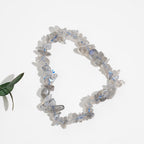 Natural Gemstone Elastic Stretch Crystal Mixed Chips Bracelet Bracelet
