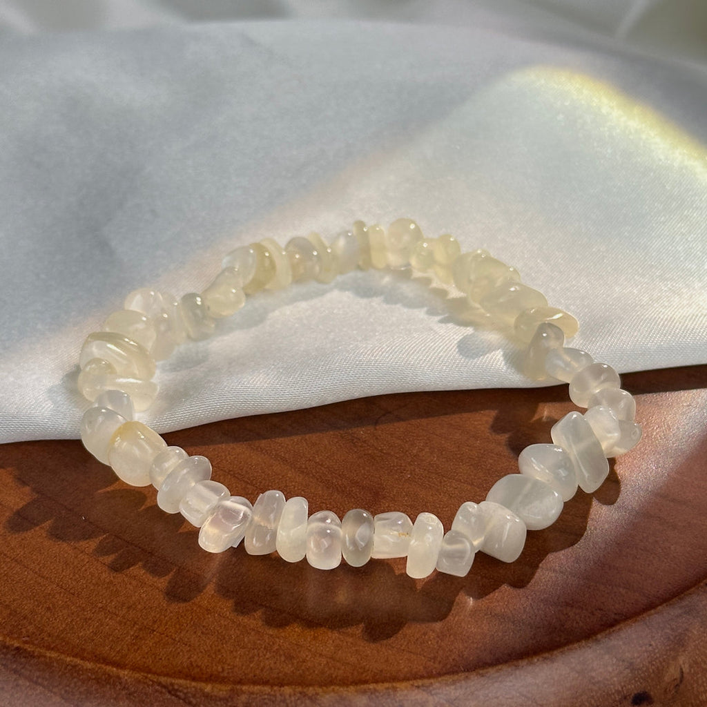 Natural Gemstone Elastic Stretch Crystal Mixed Chips Bracelet Bracelet