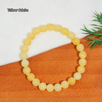 Natural 8mm Crystal Beaded Bracelet, Healing Gemstone Stretch Bangle