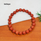 Natural 8mm Crystal Beaded Bracelet, Healing Gemstone Stretch Bangle