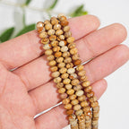 Natural Crystal Faceted Rondelle Bead Strand