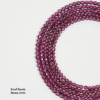 Natural Crystal Faceted Rondelle Bead Strand