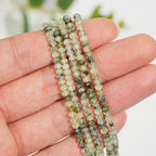 Natural Crystal Faceted Rondelle Bead Strand