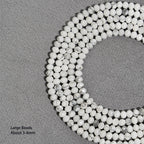 Natural Crystal Faceted Rondelle Bead Strand